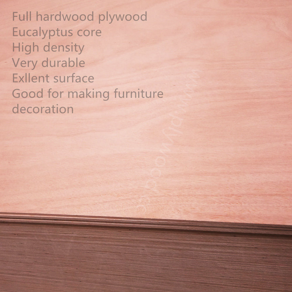 Full Hardwood Plywood (also called throughout hardwood plywood)