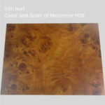 Elm Burl – Color and Grain of Melamine MDF