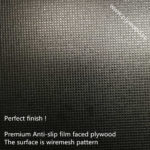 Wire mesh film faced plywood