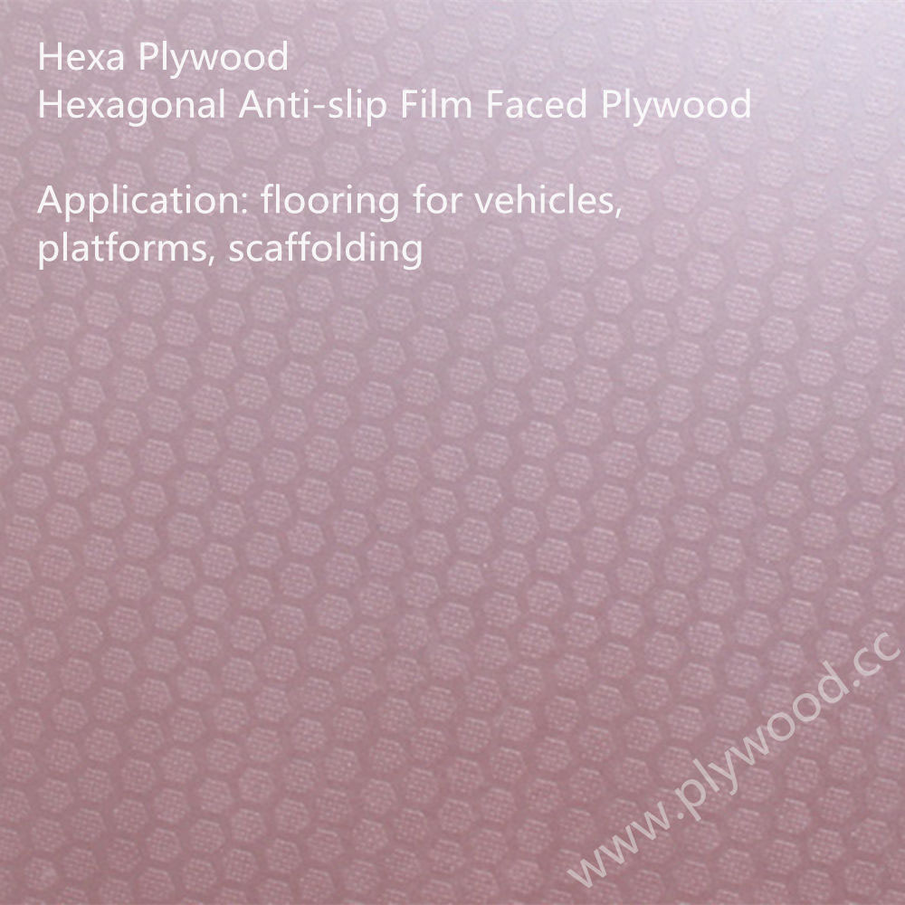 Hexagonal Anti-slip Film Faced Plywood (New Pattern)