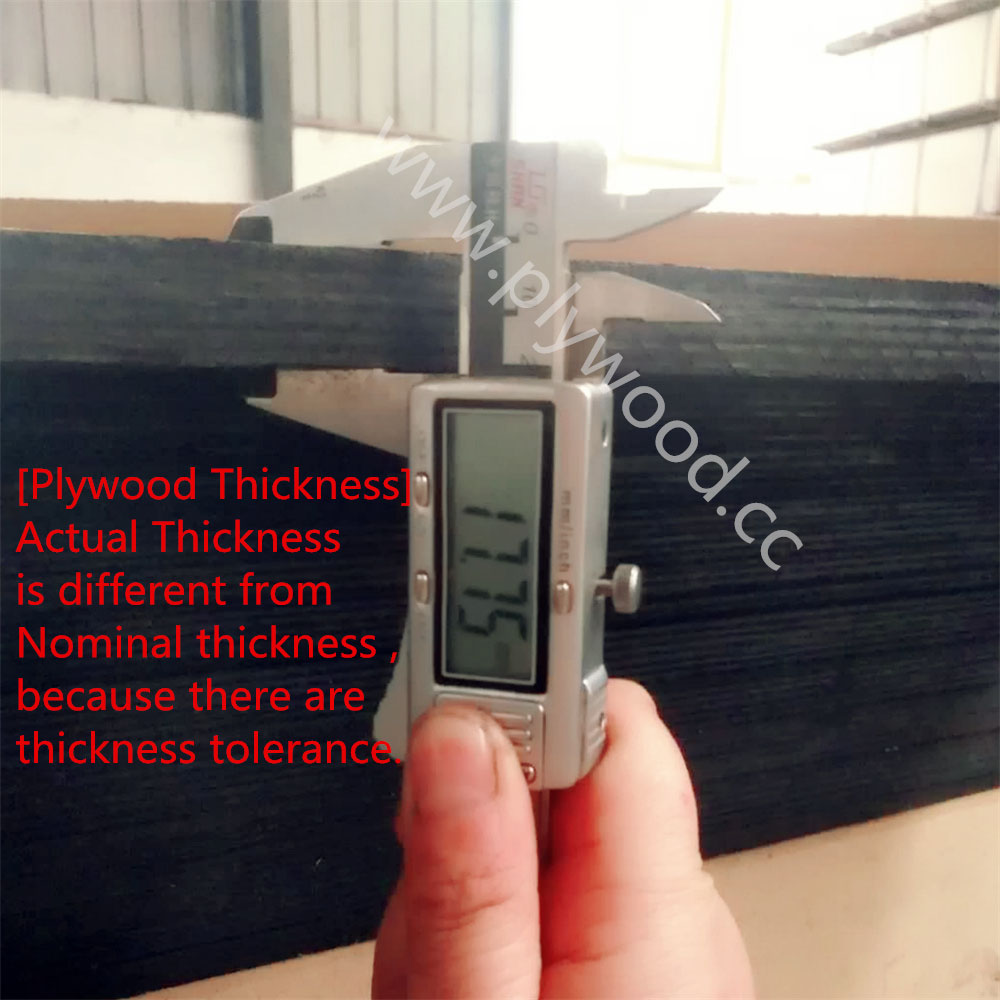 Plywood Thickness Chart Mm